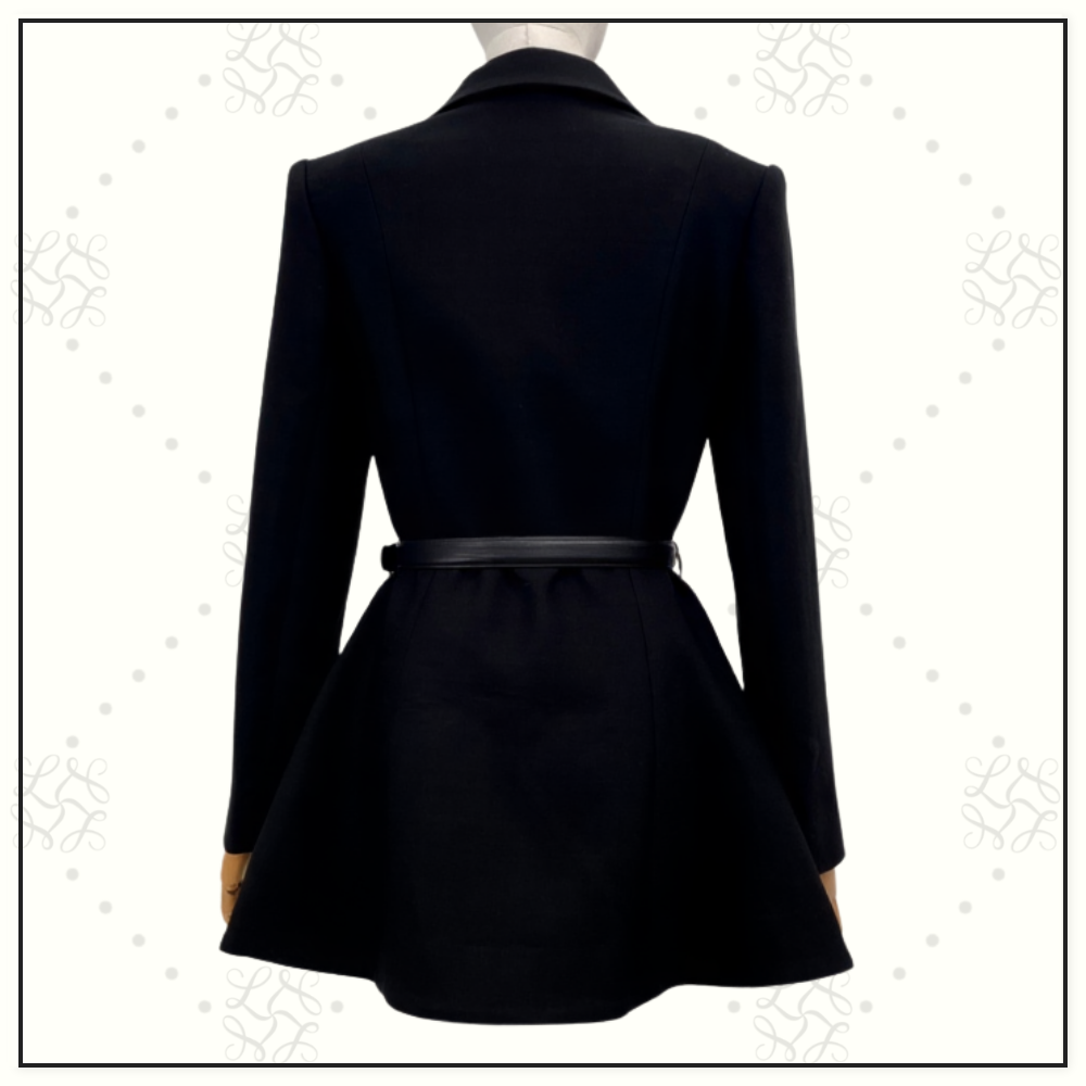 WOOL BLEND MINI DRESS