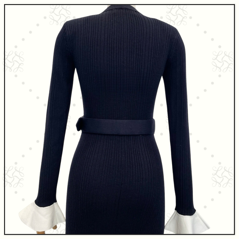 RIBBED KNIT MAXI DRESS