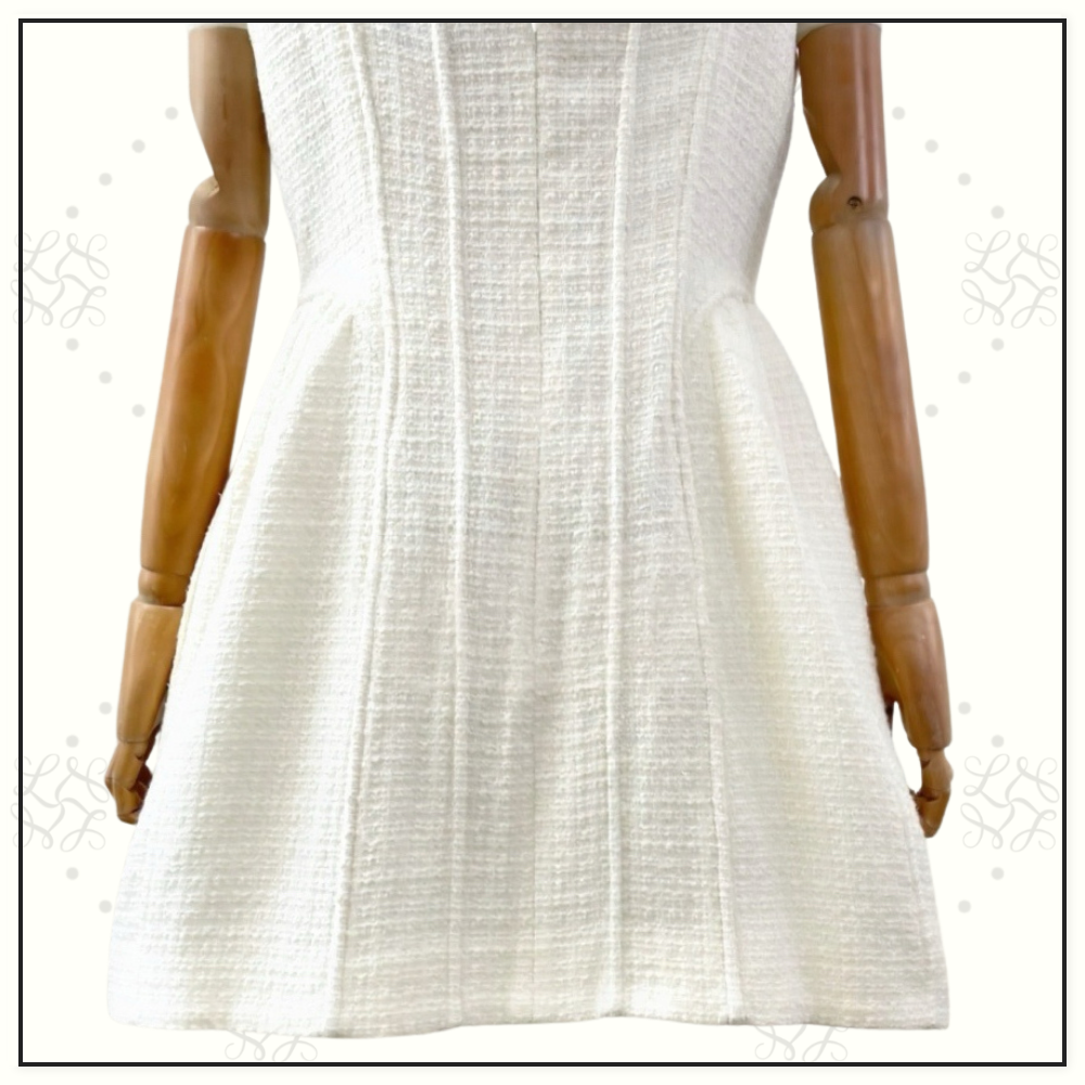 TWEED BOUCLE CORSET MINI DRESS