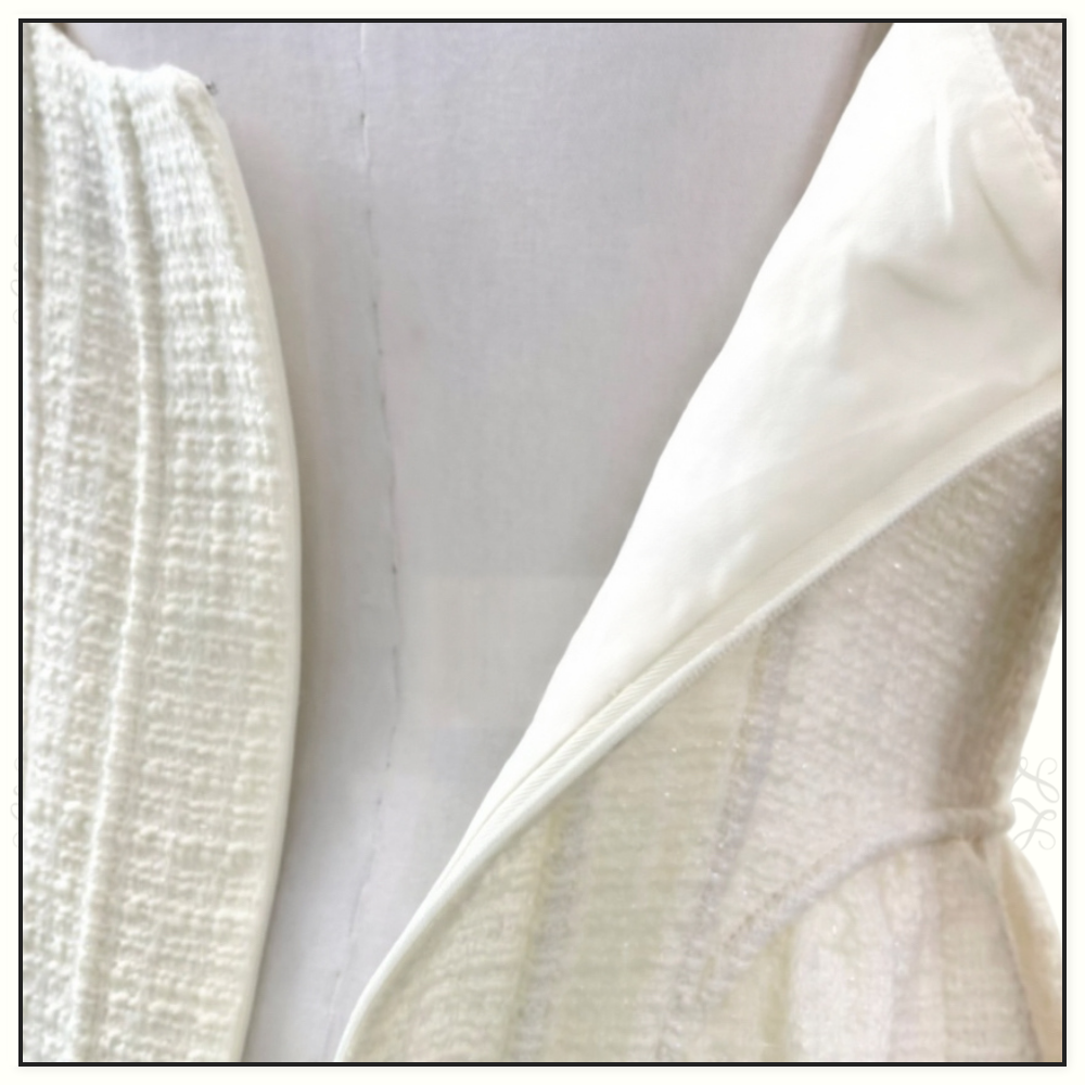 TWEED BOUCLE CORSET MINI DRESS