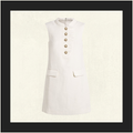 BOUCLE LACE TRIM MINI DRESS
