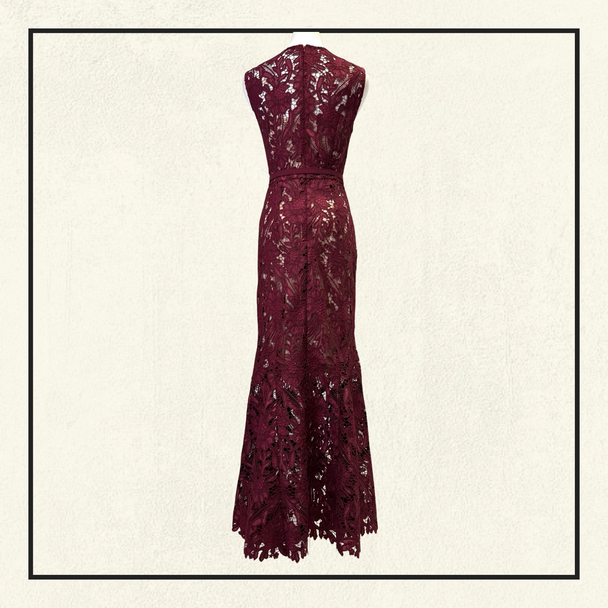 LACE GUIPURE MIDI DRESS