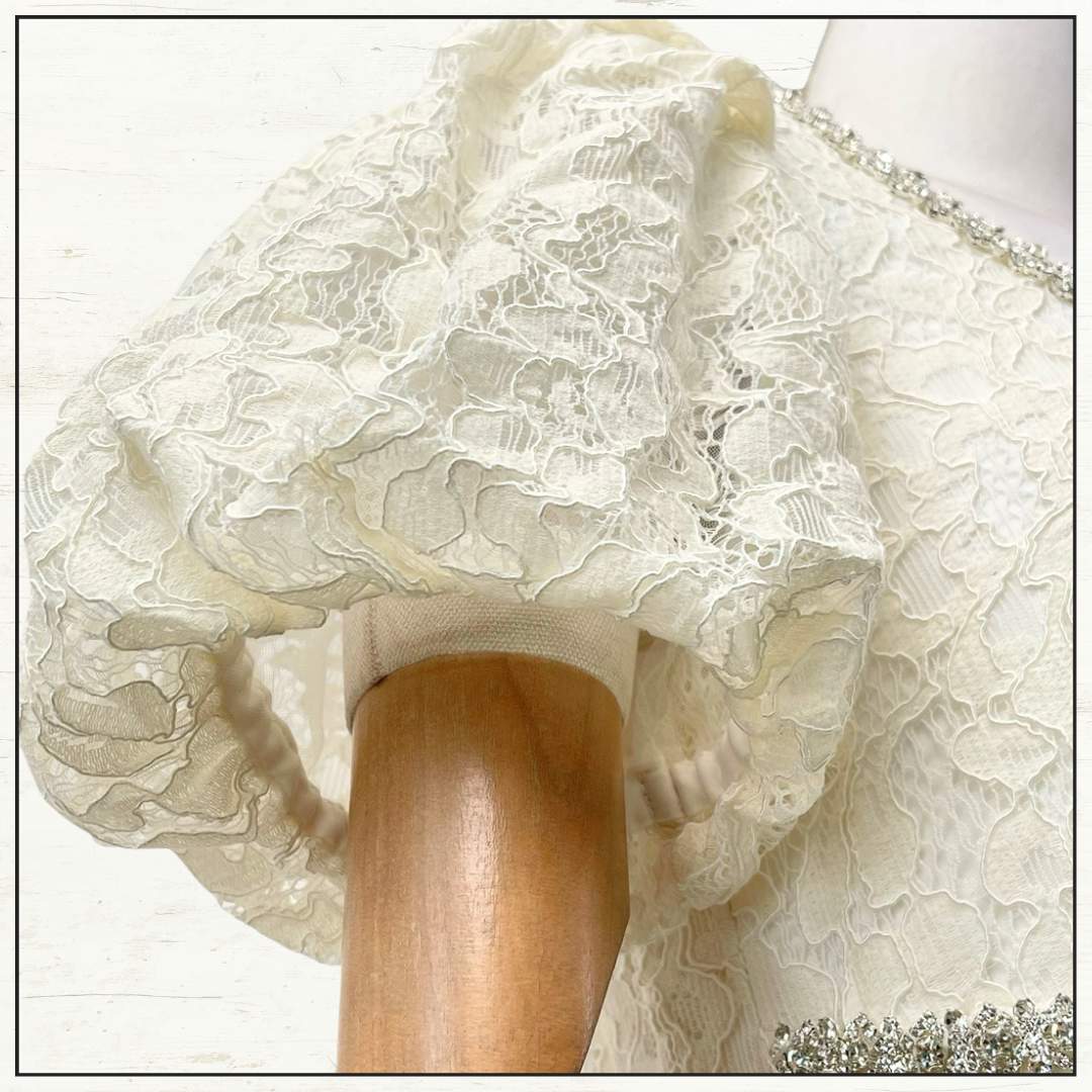 LACE TRIM MIDI DRESS