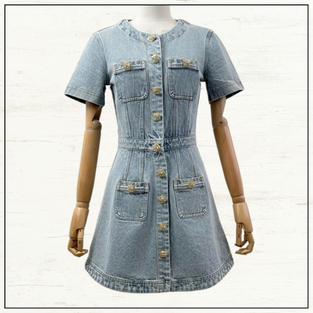 DENIM MINI DRESS
