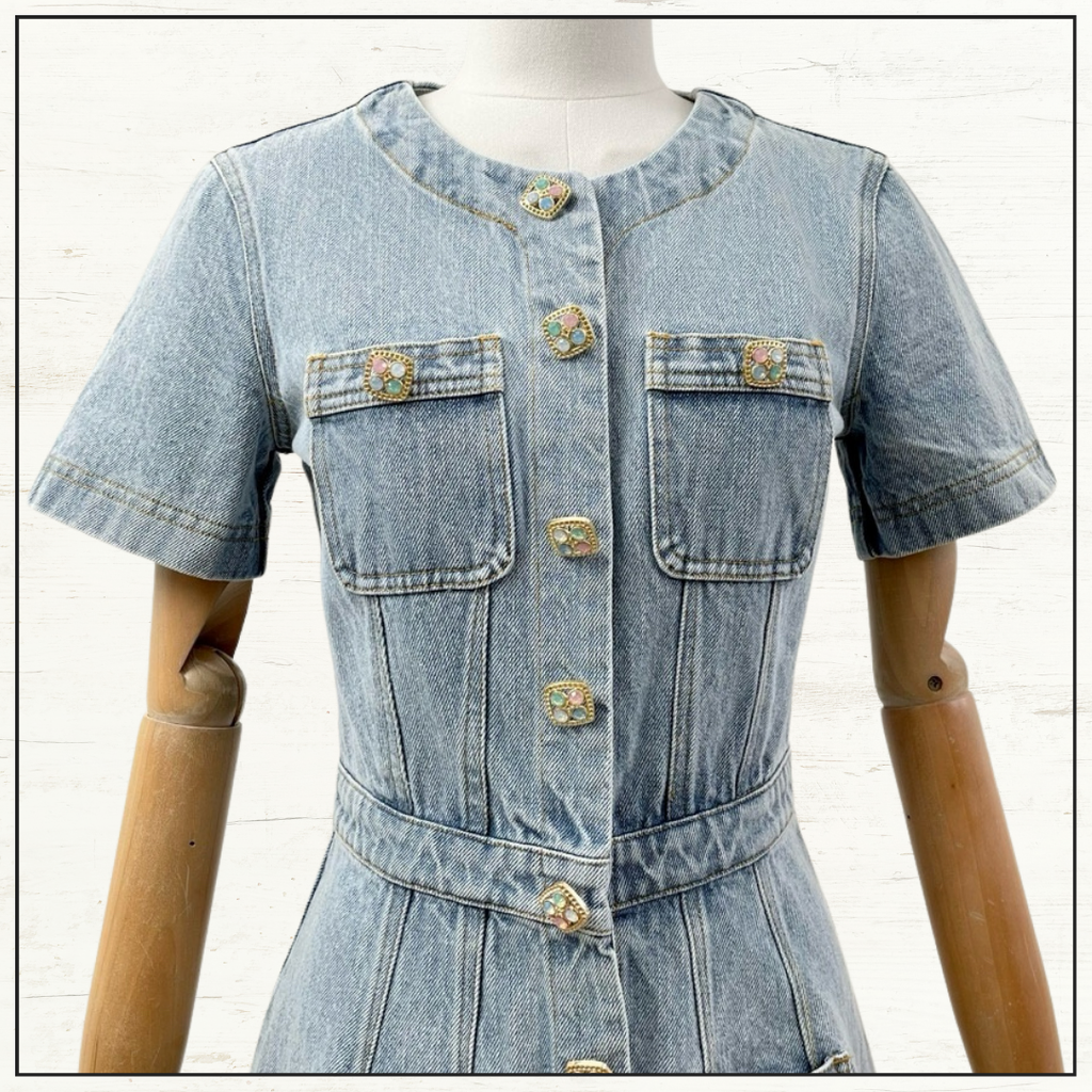 DENIM MINI DRESS
