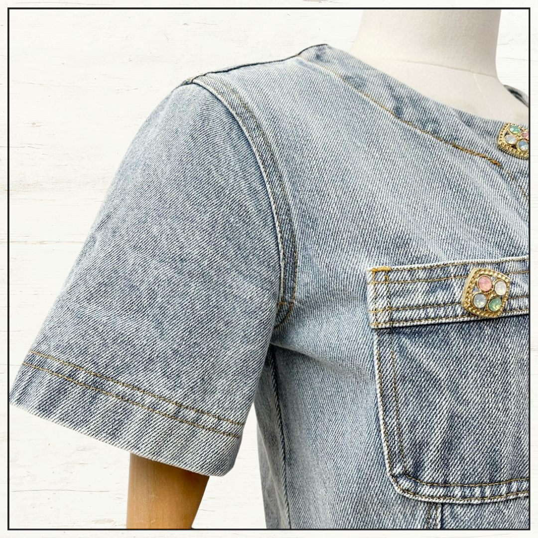 DENIM MINI DRESS