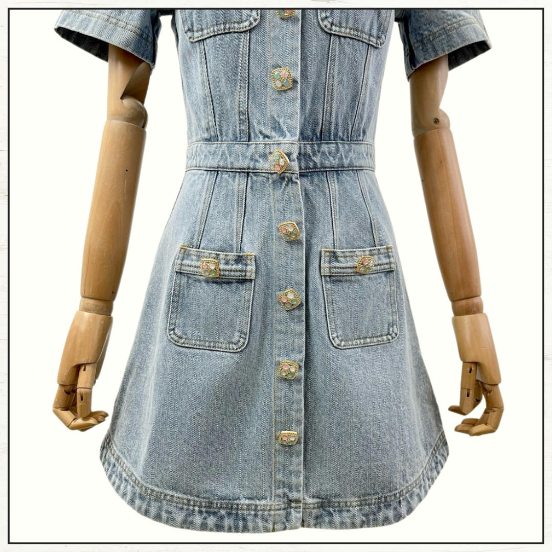 DENIM MINI DRESS
