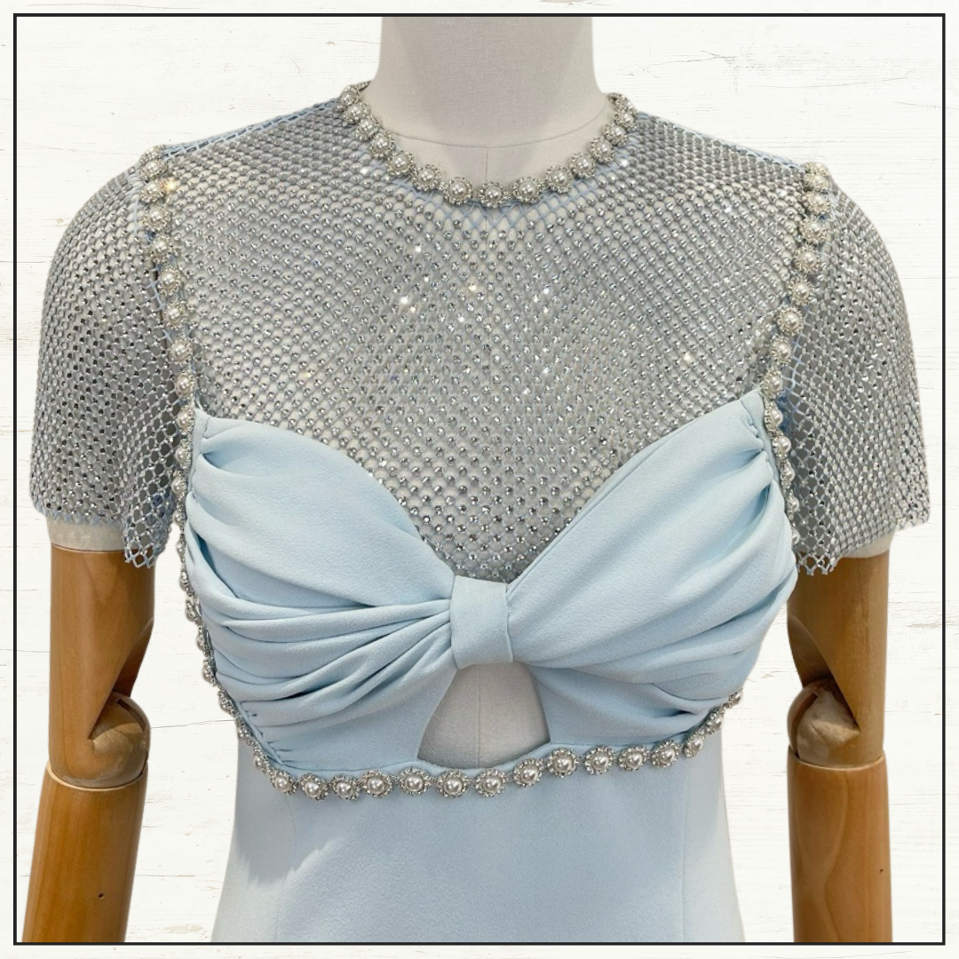 EMBELLISHED MIDI DRESS