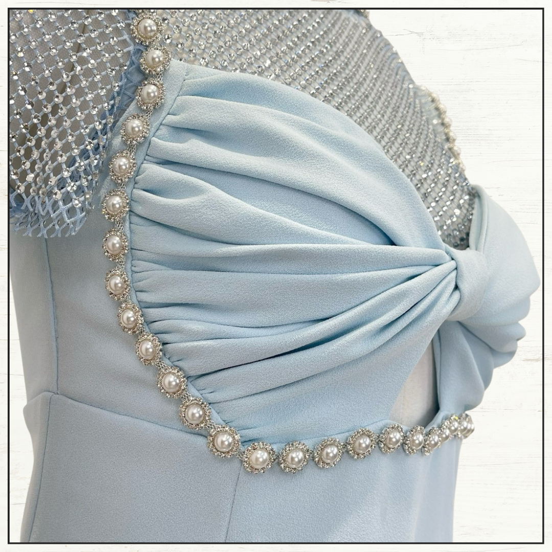 EMBELLISHED MIDI DRESS