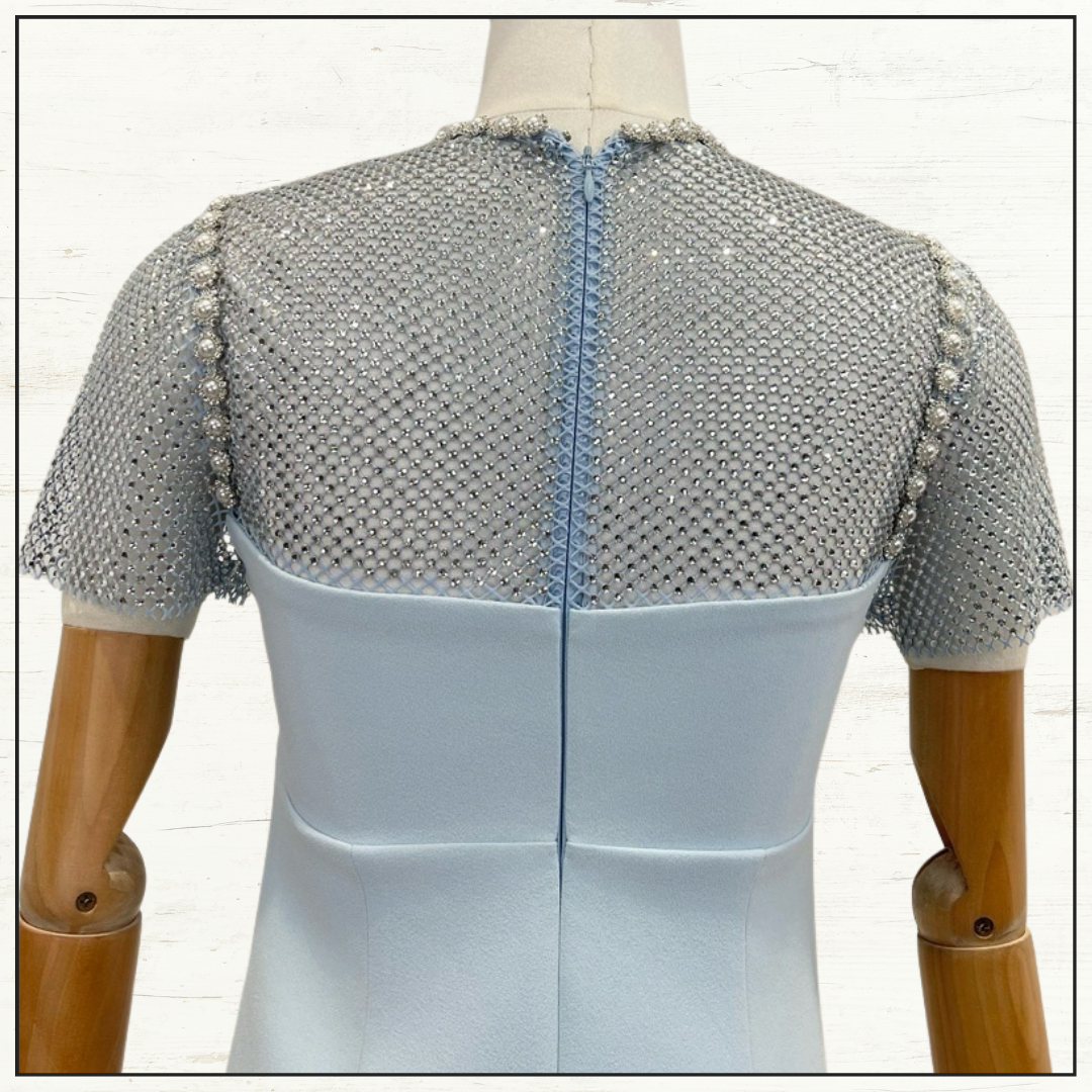 EMBELLISHED MIDI DRESS