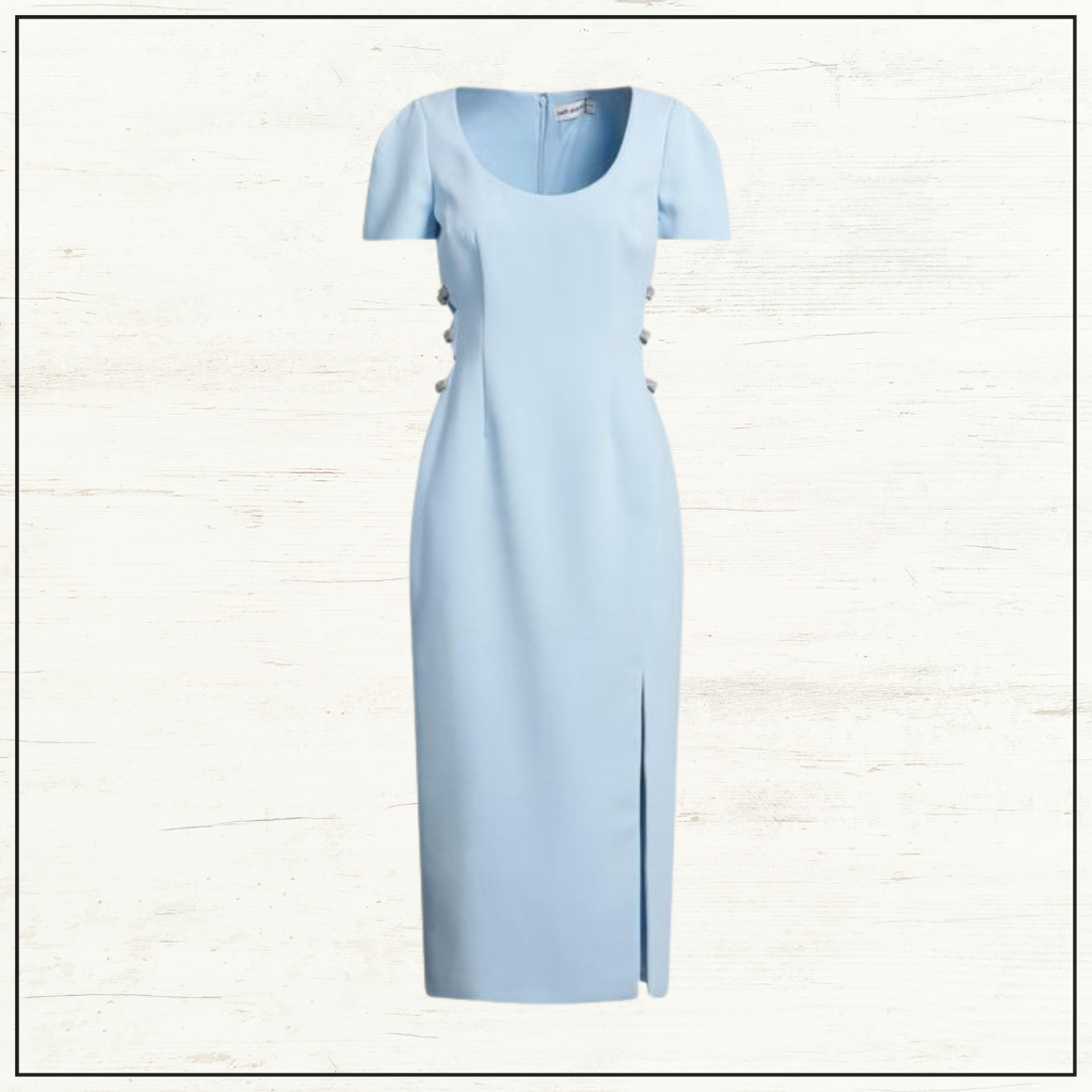 EMBELLISHED CUT OUT MIDI DRESS