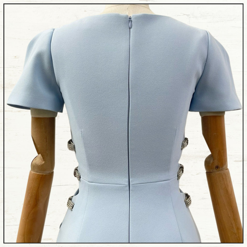 EMBELLISHED CUT OUT MIDI DRESS