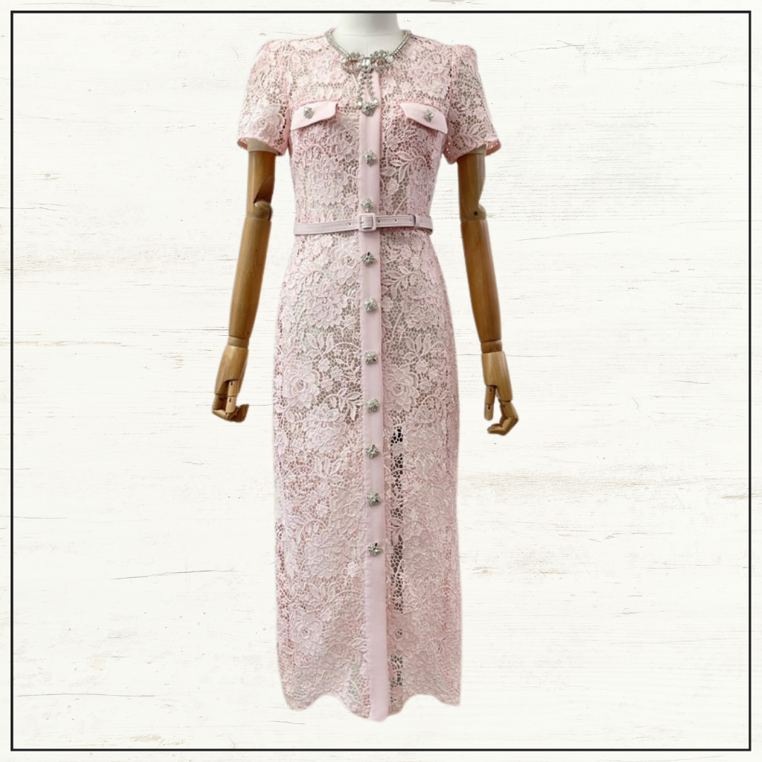 EMBELLISHED MIDI DRESS