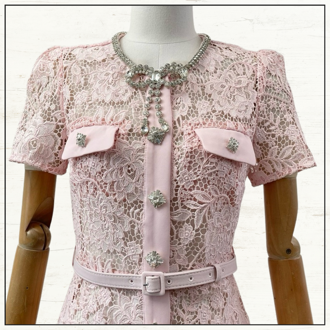 EMBELLISHED MIDI DRESS