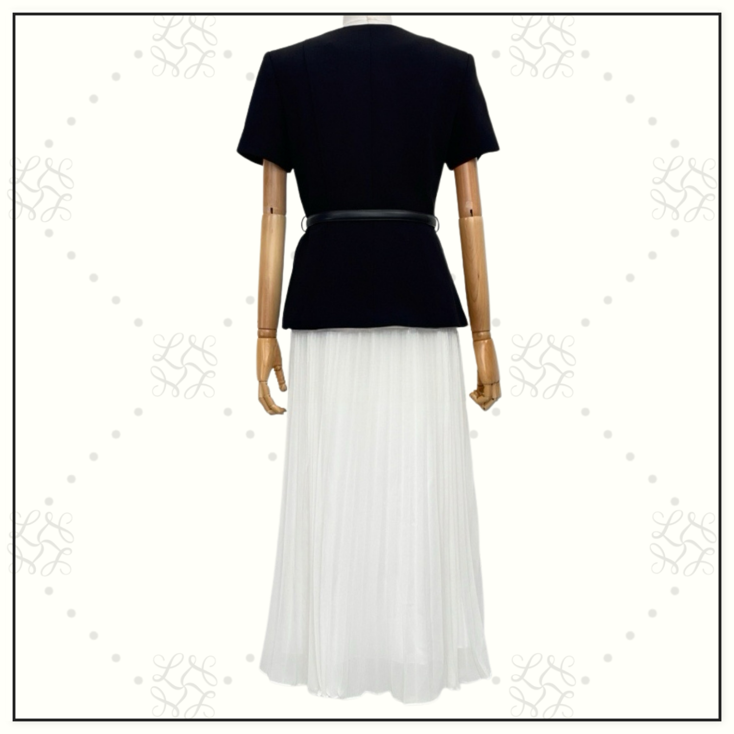 EMBELLISHED PLEATED MIDI DRESS