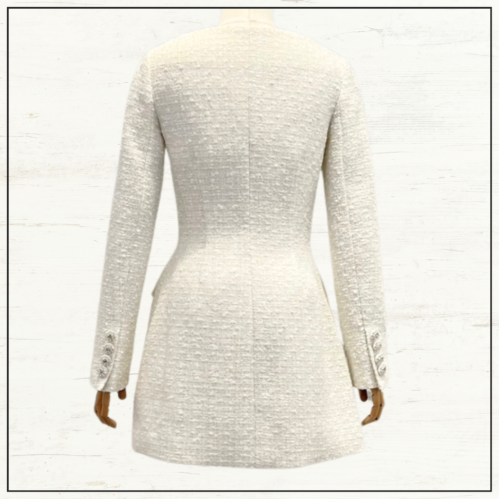 BOUCLE TWEED MINI DRESS