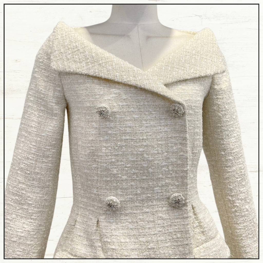 BOUCLE TWEED MINI DRESS