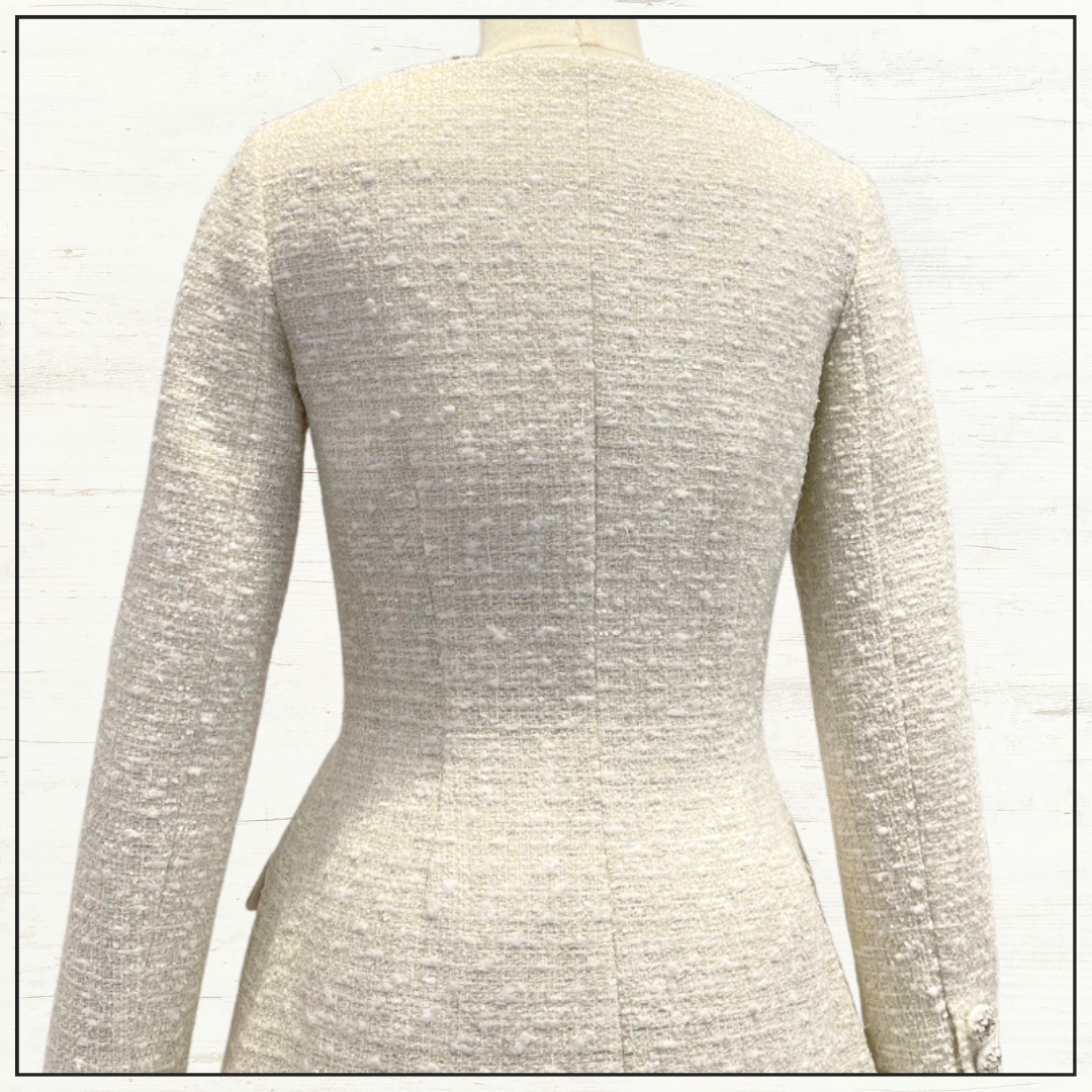BOUCLE TWEED MINI DRESS