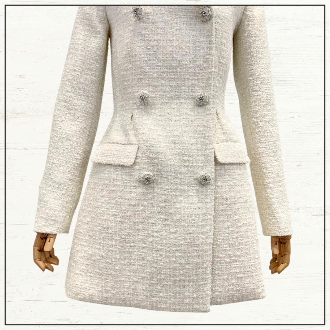 BOUCLE TWEED MINI DRESS