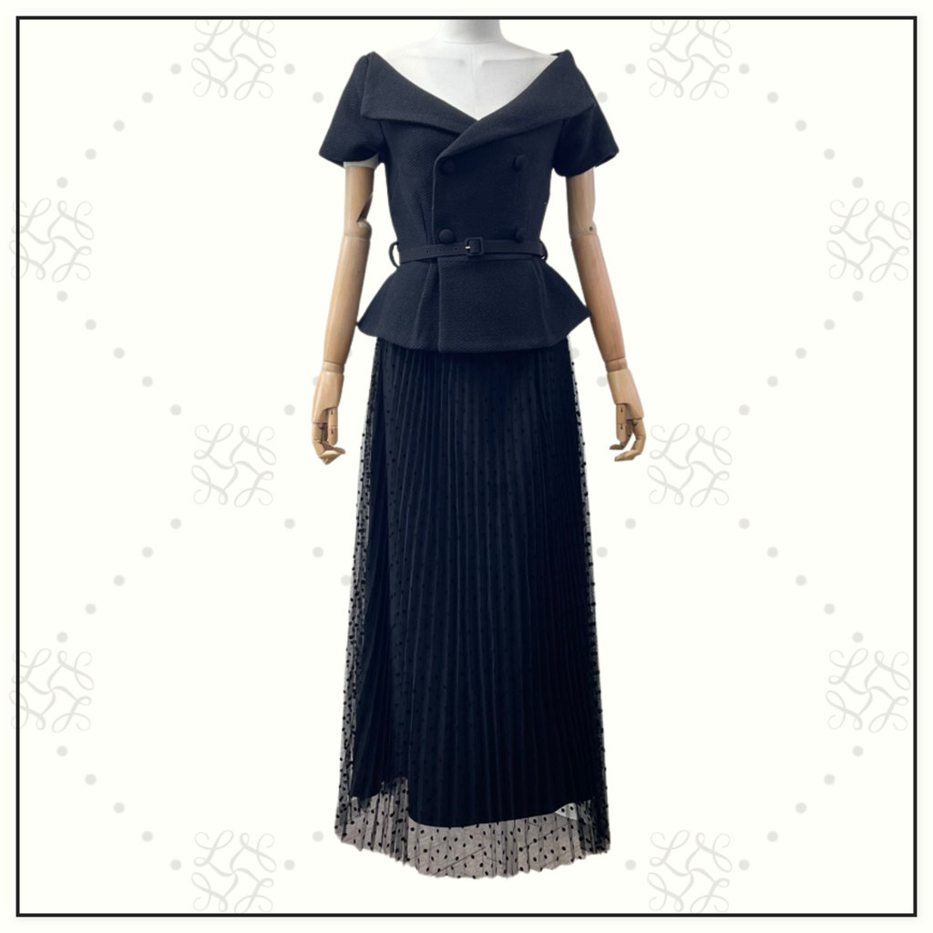 OFF SHOULDER MIDI DRESS