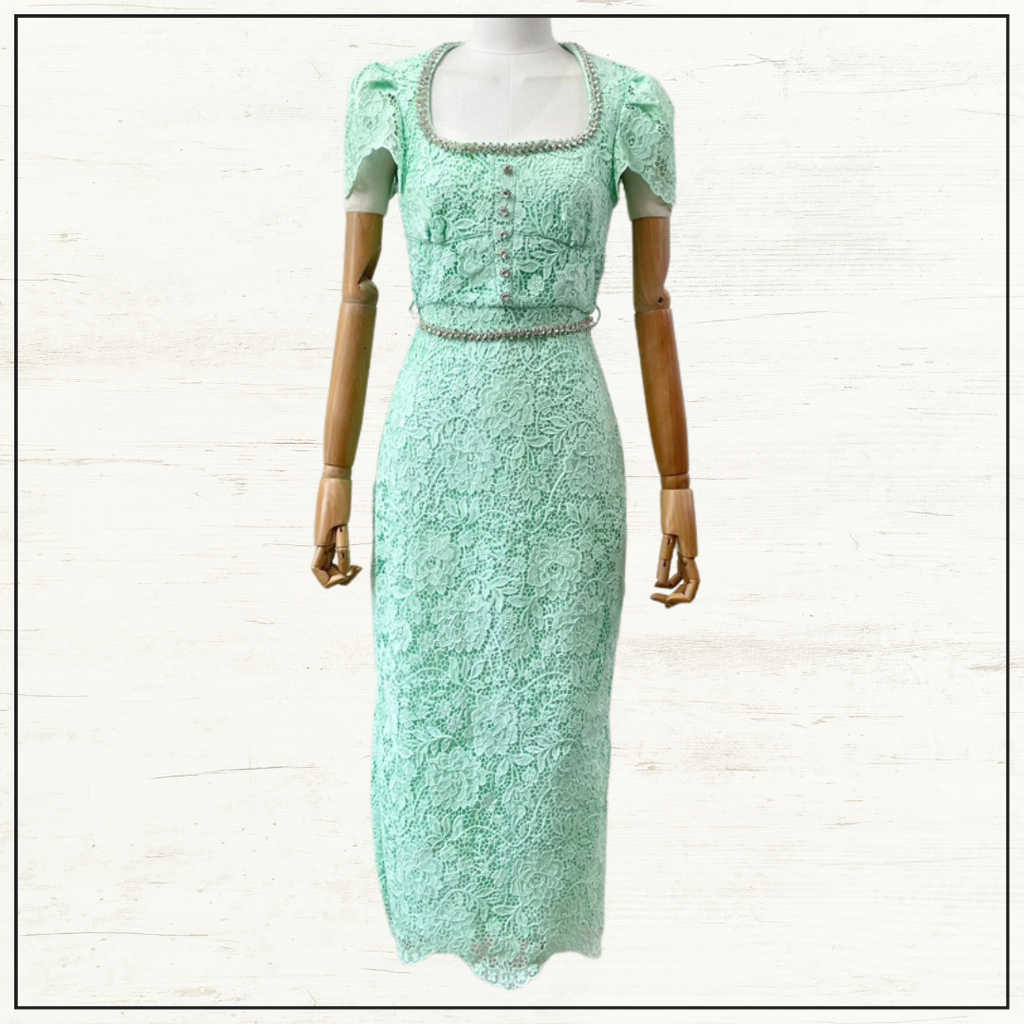 LACE MIDI DRESS