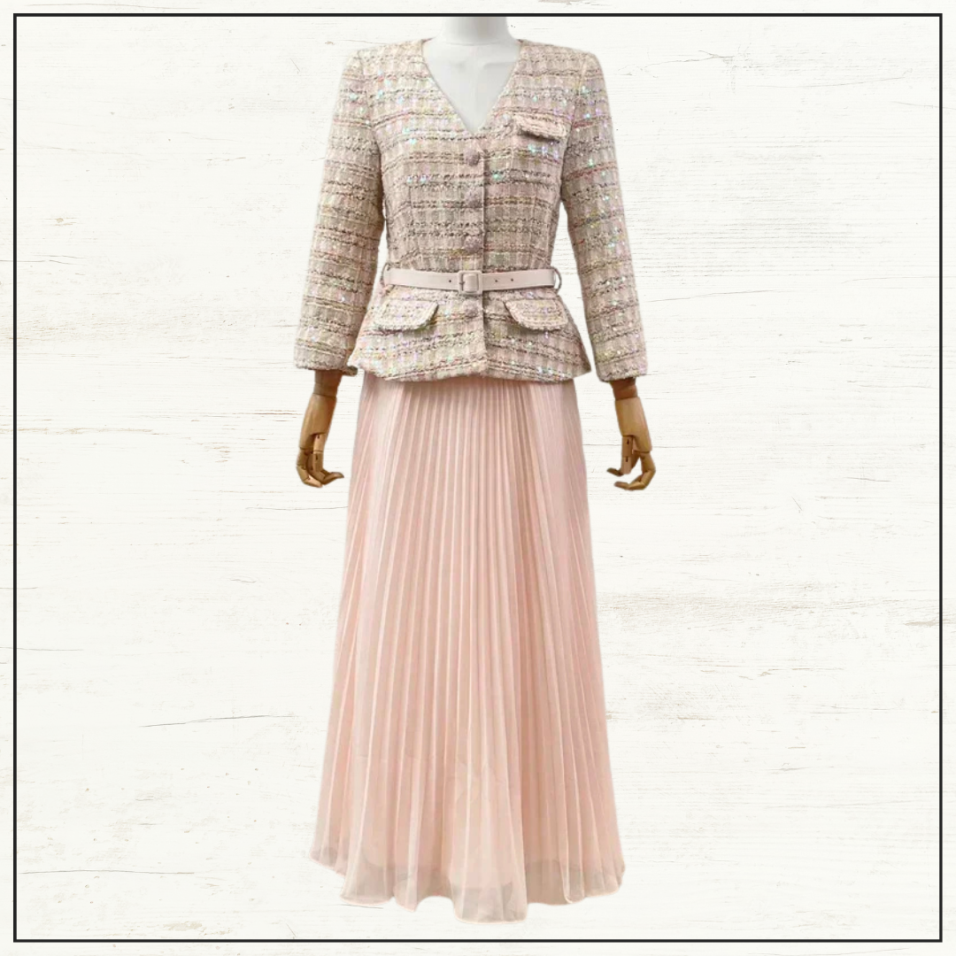 EMBELLISHED MIDI DRESS