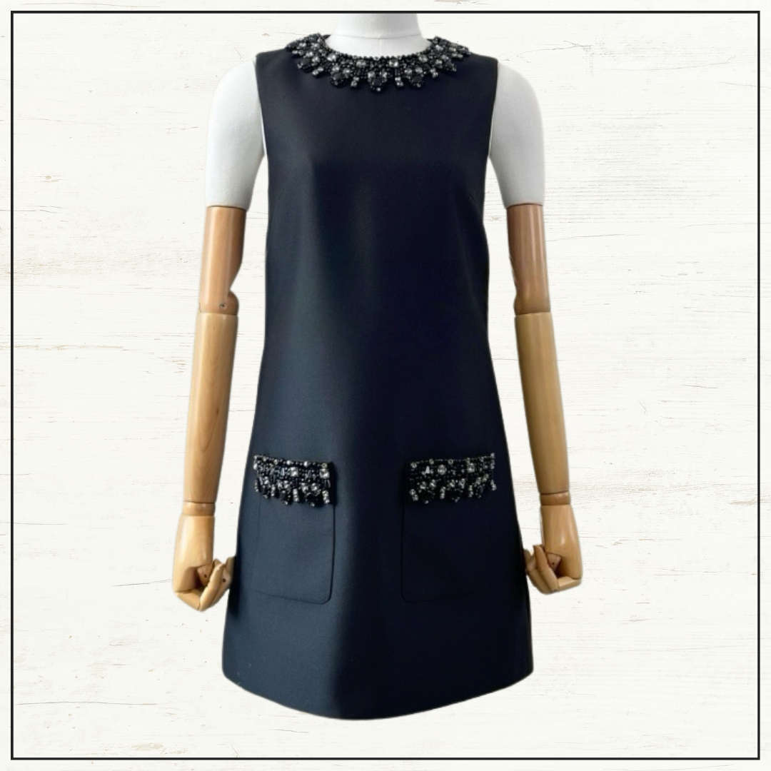 EMBELLISHED MINI DRESS