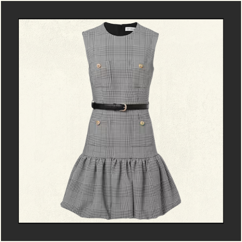 PRINCE OF WALES CHECK MINI DRESS