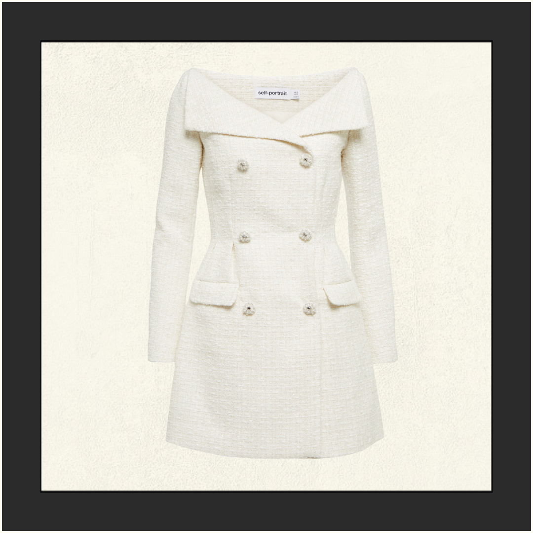 BOUCLE TWEED MINI DRESS