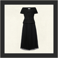 OFF SHOULDER MIDI DRESS
