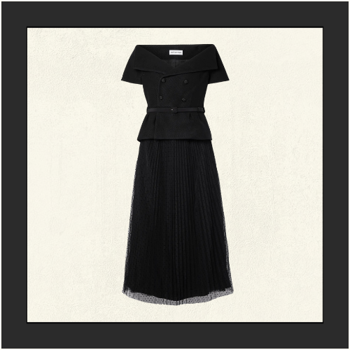 OFF SHOULDER MIDI DRESS