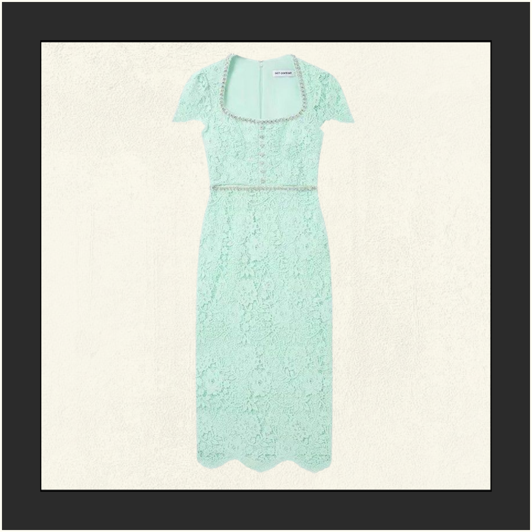 LACE MIDI DRESS