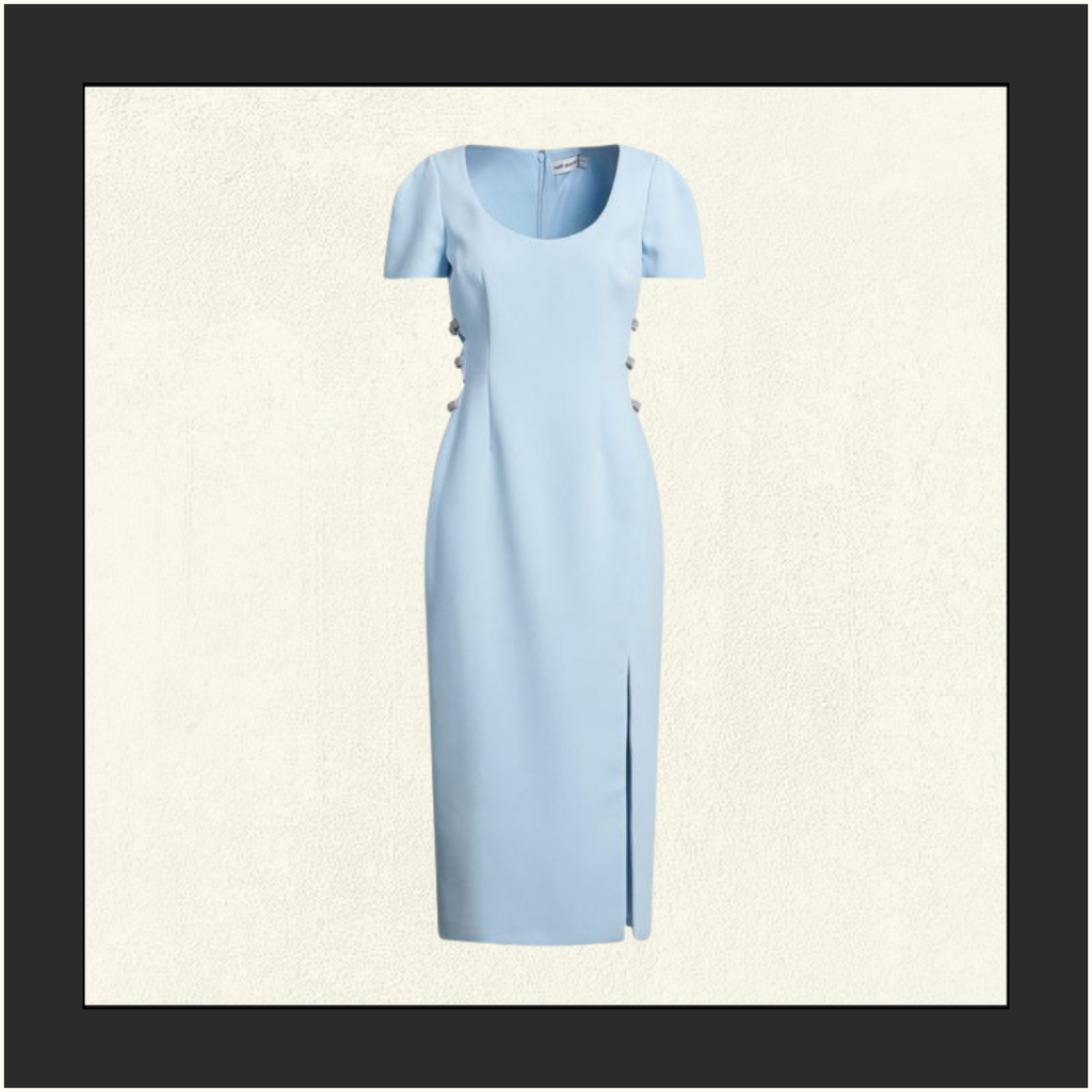 EMBELLISHED CUT OUT MIDI DRESS
