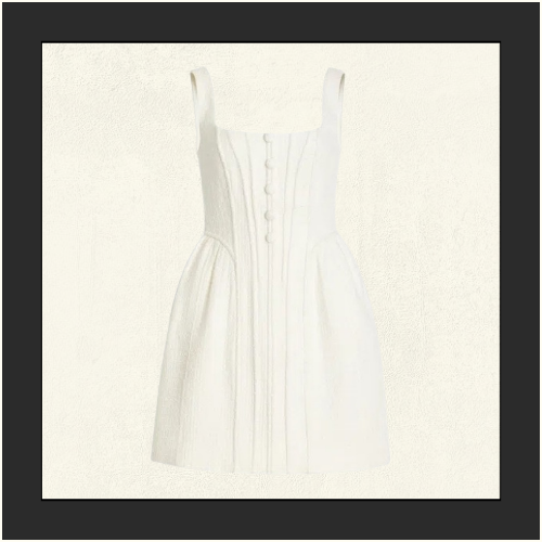 TWEED BOUCLE CORSET MINI DRESS