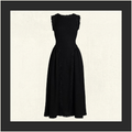 BOUCLE MIDI DRESS WITH BRAIDED FRINGE TRIM