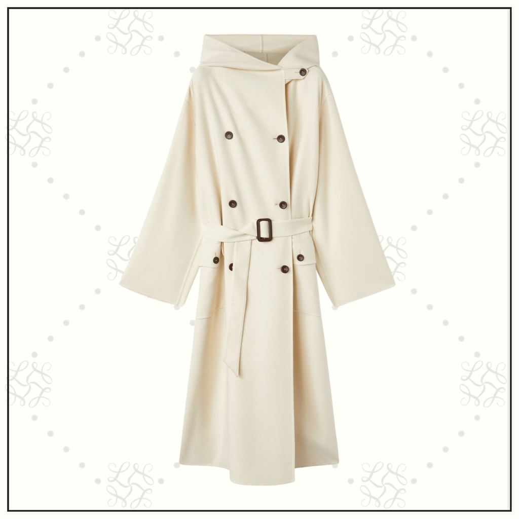 WOOL & CASHMERE BRIVEL HOODED COAT