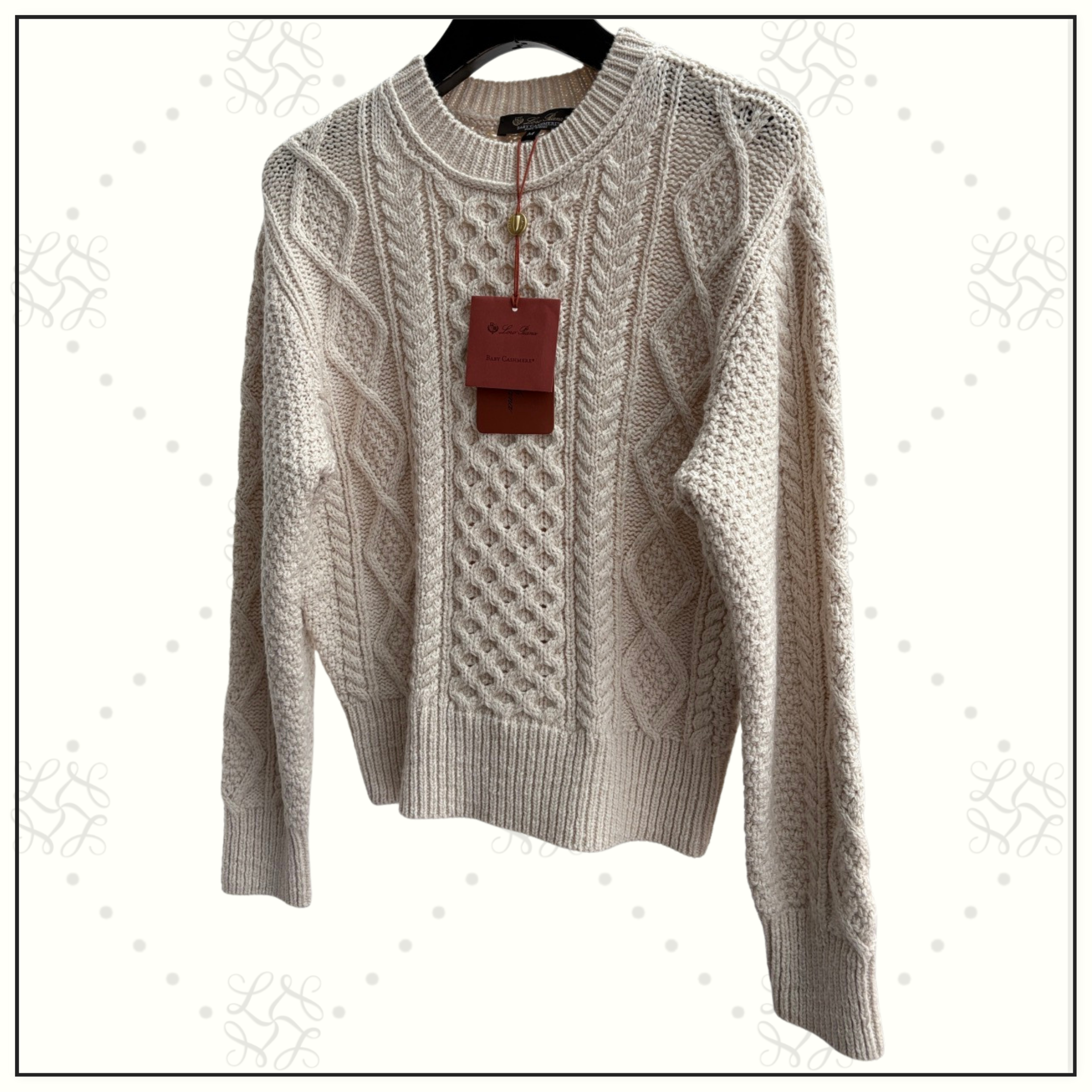 CASHMERE CABLE KNIT SWEATER