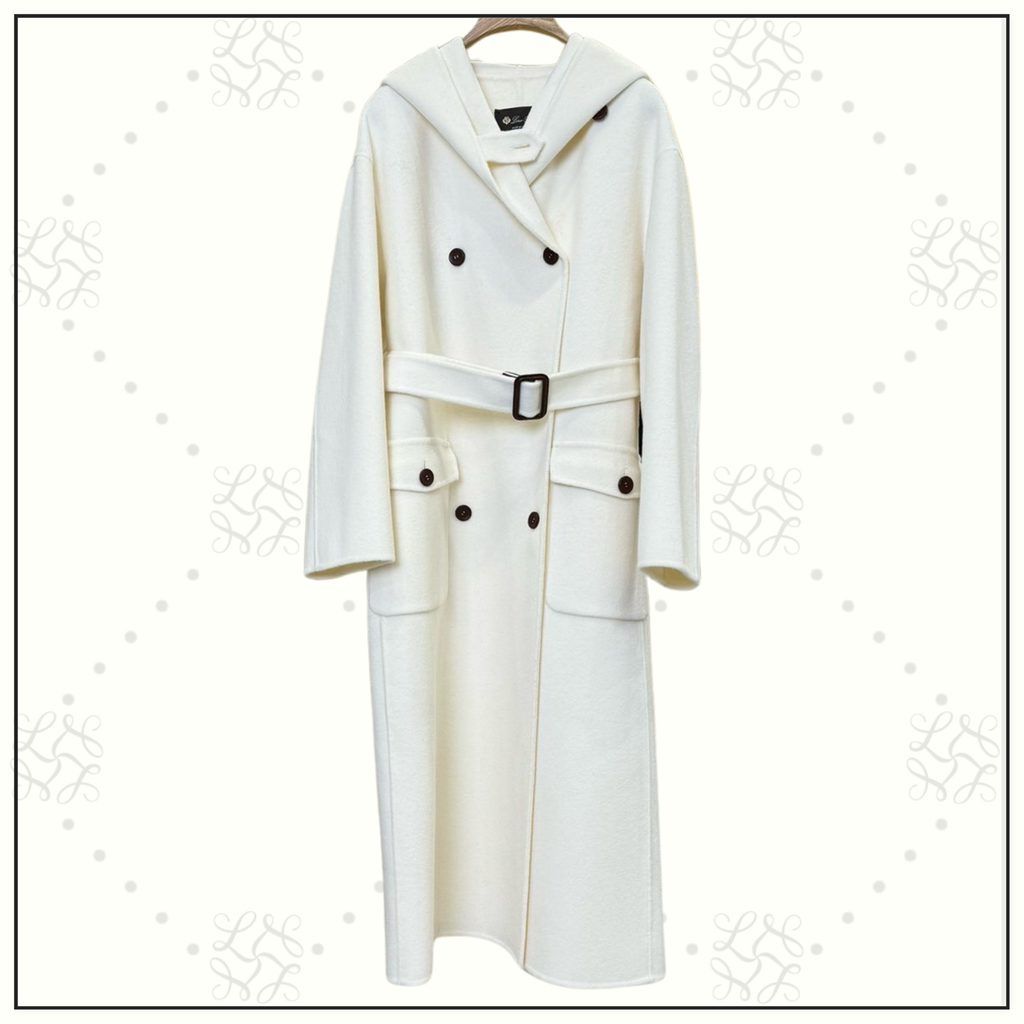 WOOL & CASHMERE BRIVEL HOODED COAT