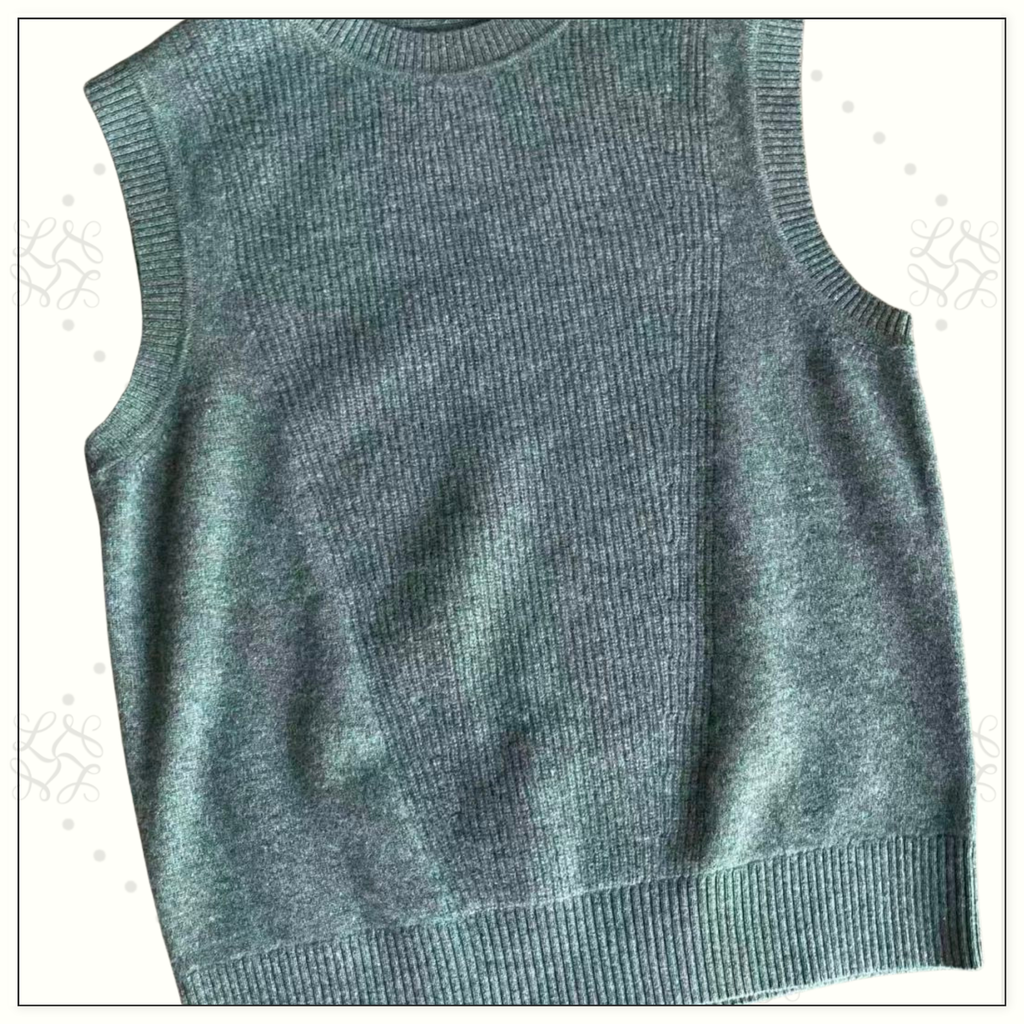 WOOL & CASHMERE VEST SWEATER
