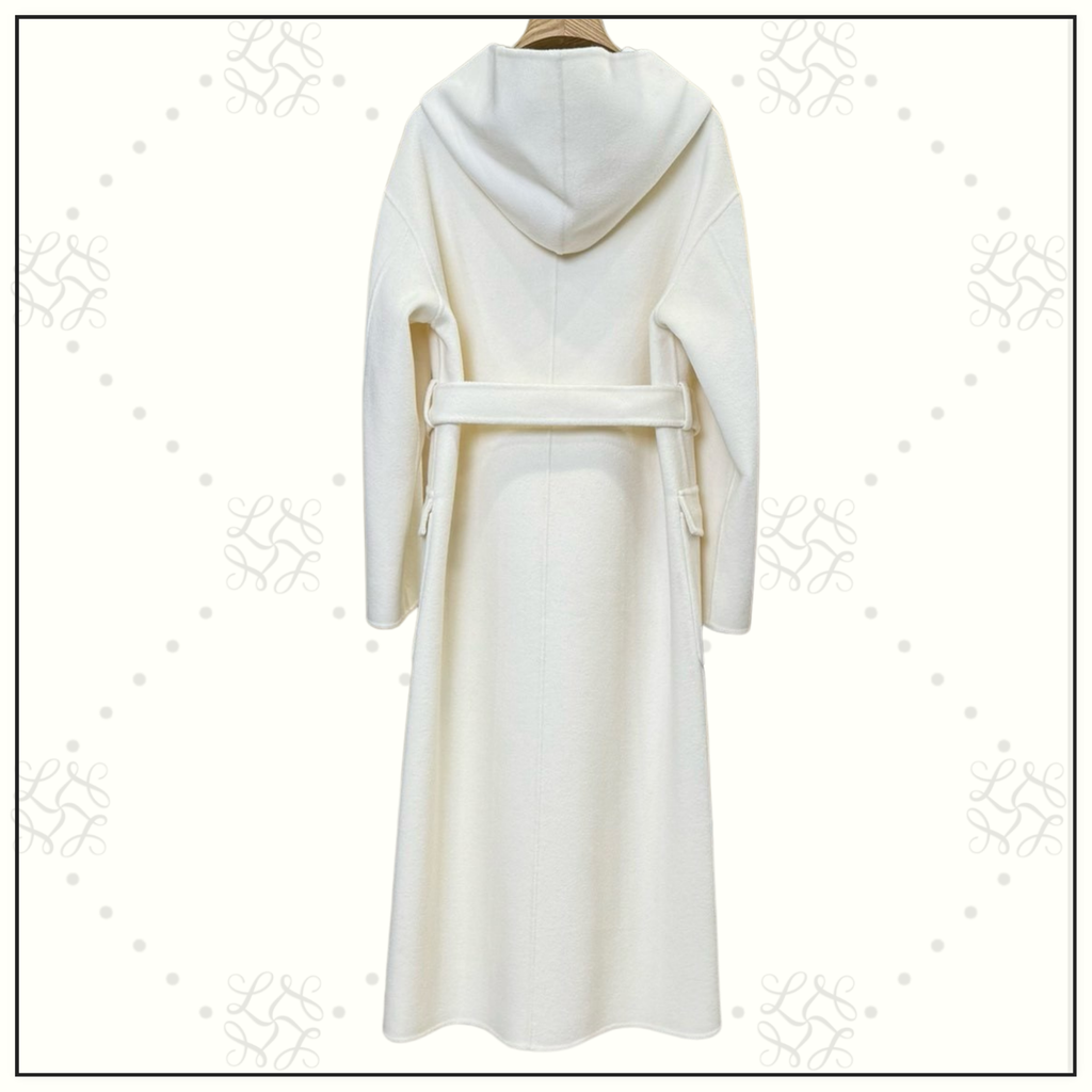 WOOL & CASHMERE BRIVEL HOODED COAT