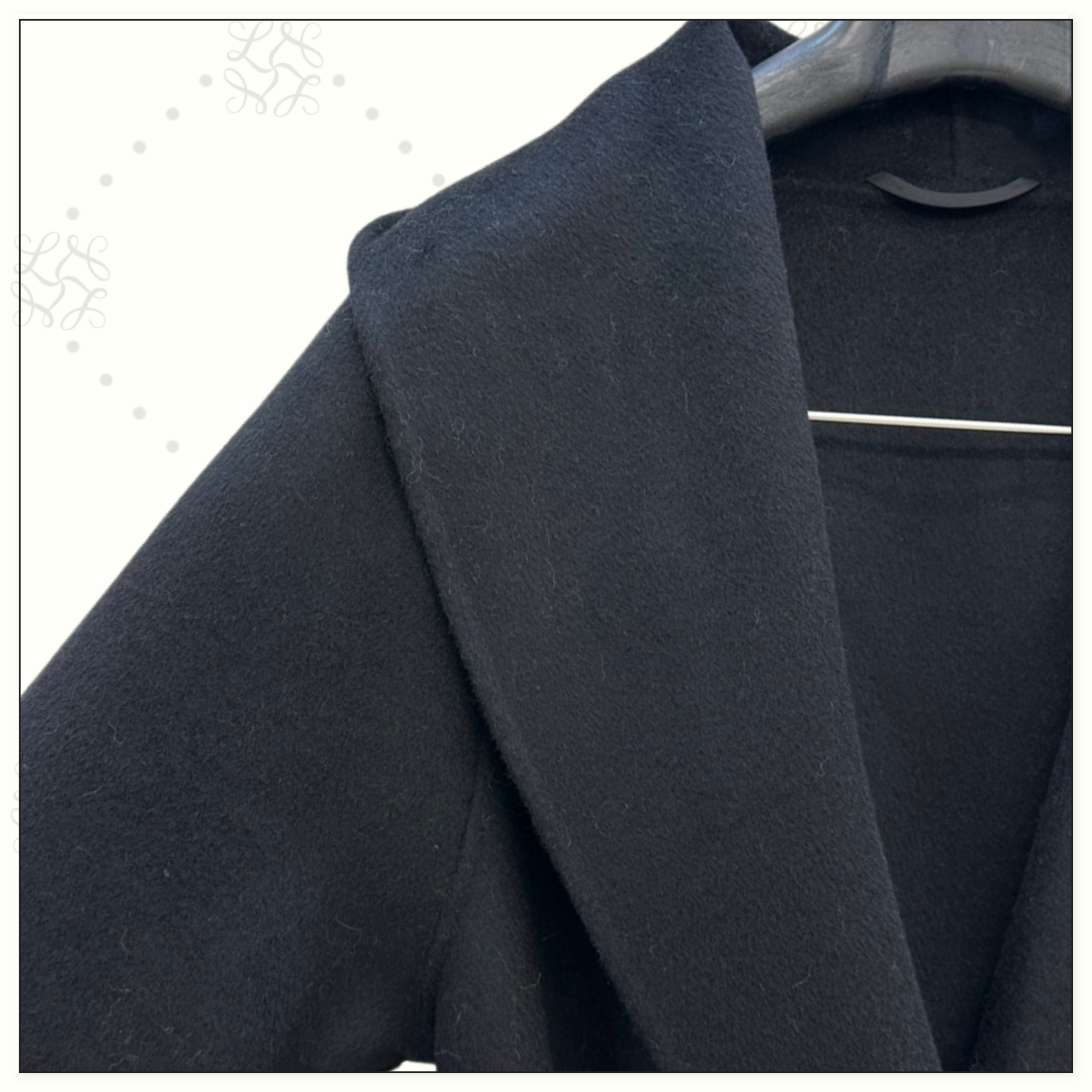 WOOL WRAP COAT WITH FUR POCKETS