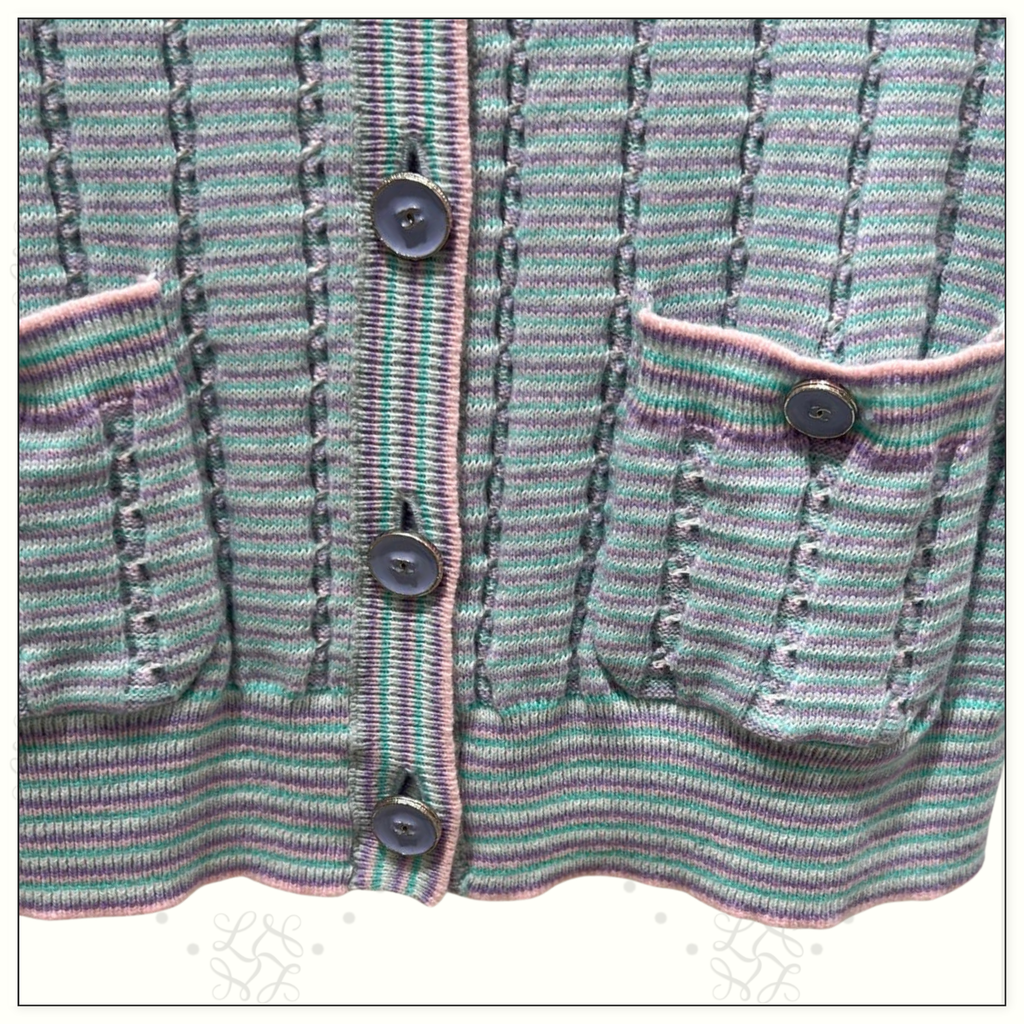 CASHMERE & COTTON FEATHER CARDIGAN & MINI SKIRT