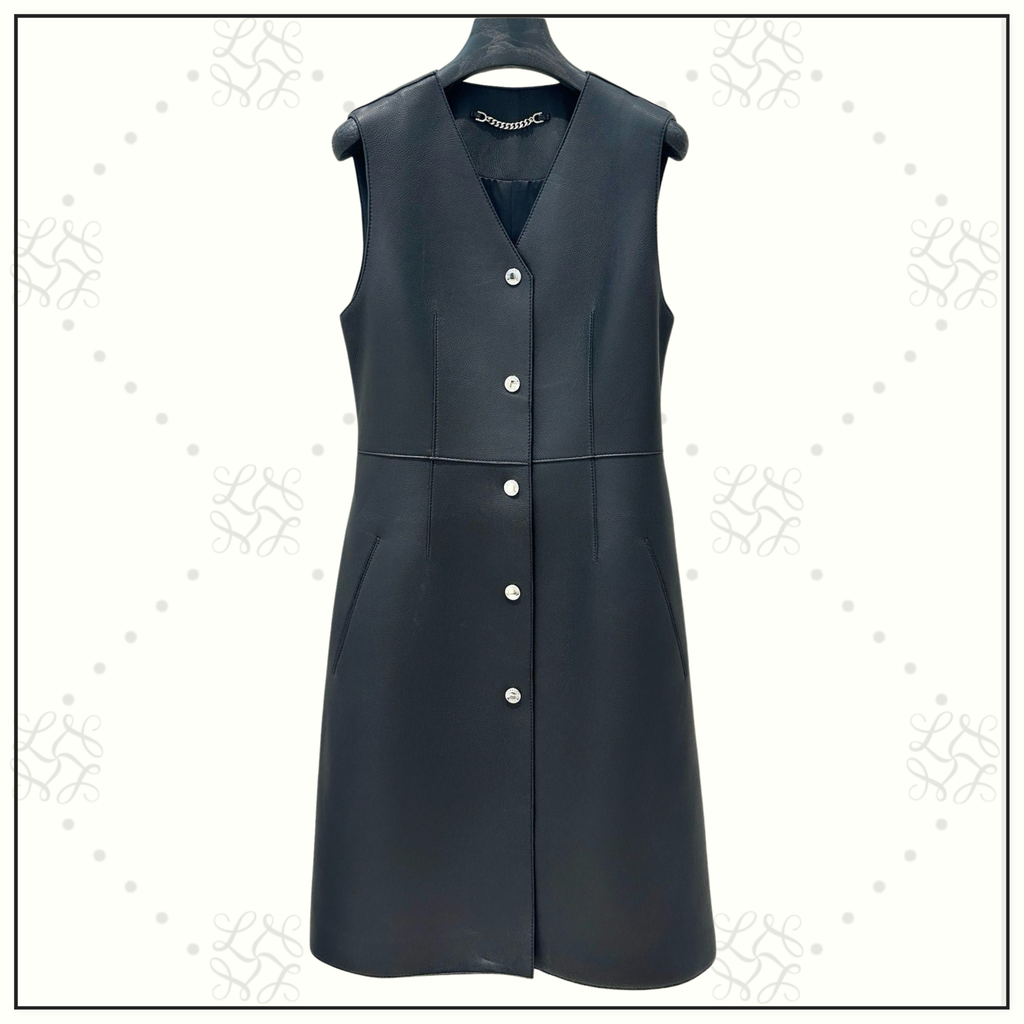 LEATHER VEST DRESS