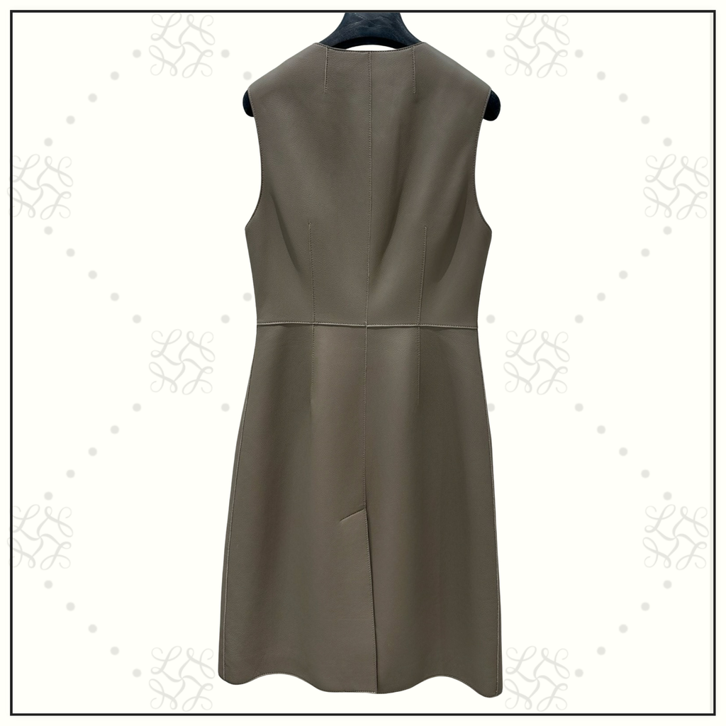 LEATHER VEST DRESS
