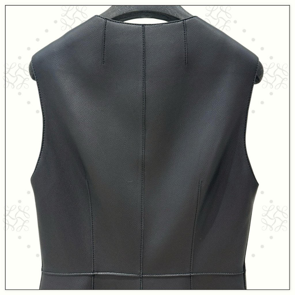 LEATHER VEST DRESS