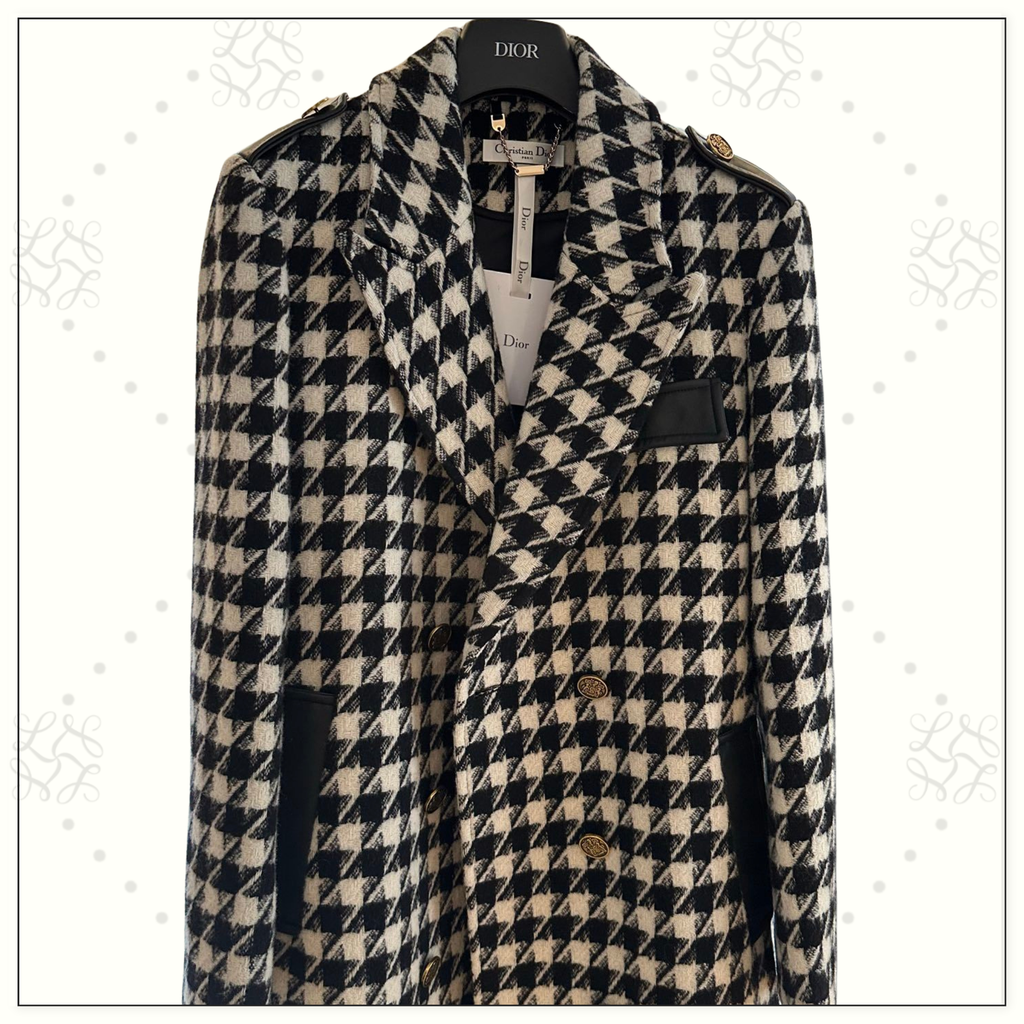 WOOL HOUNDSTOOTH COAT