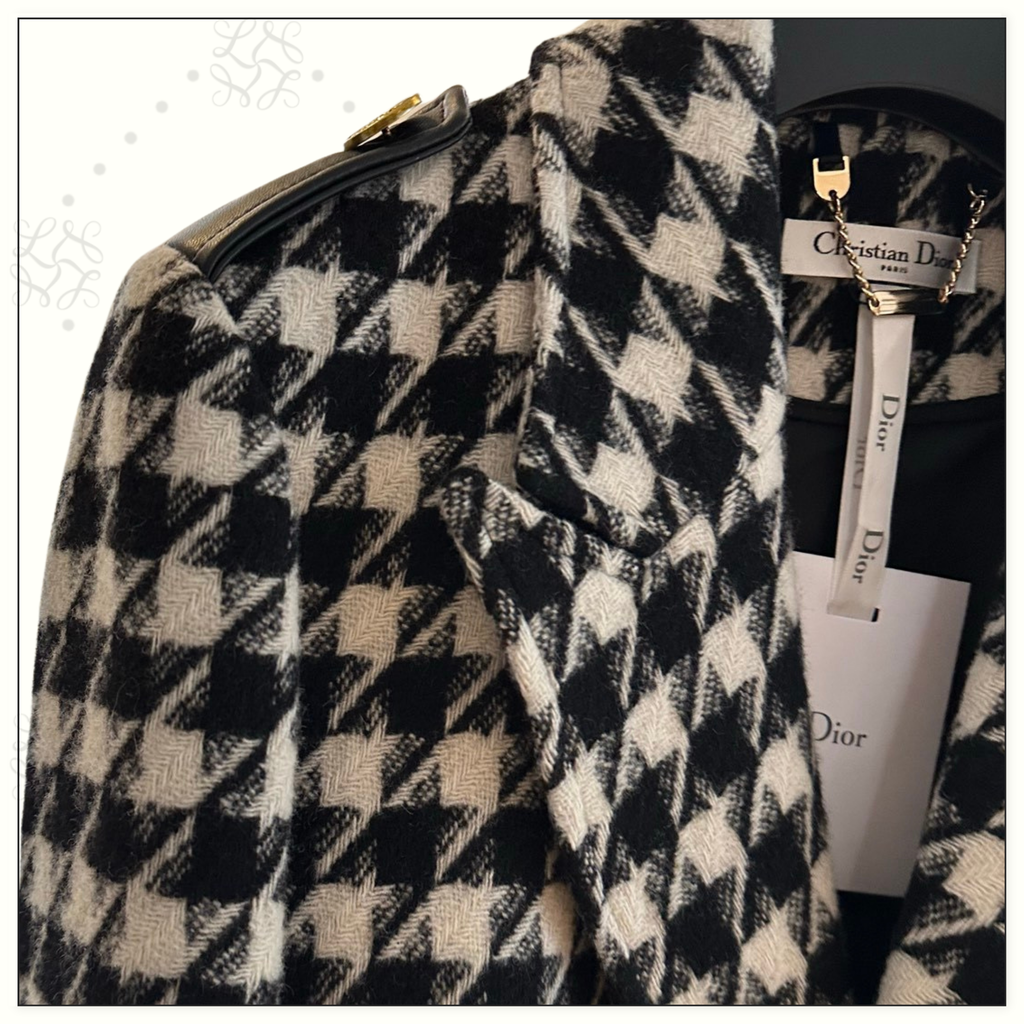 WOOL HOUNDSTOOTH COAT