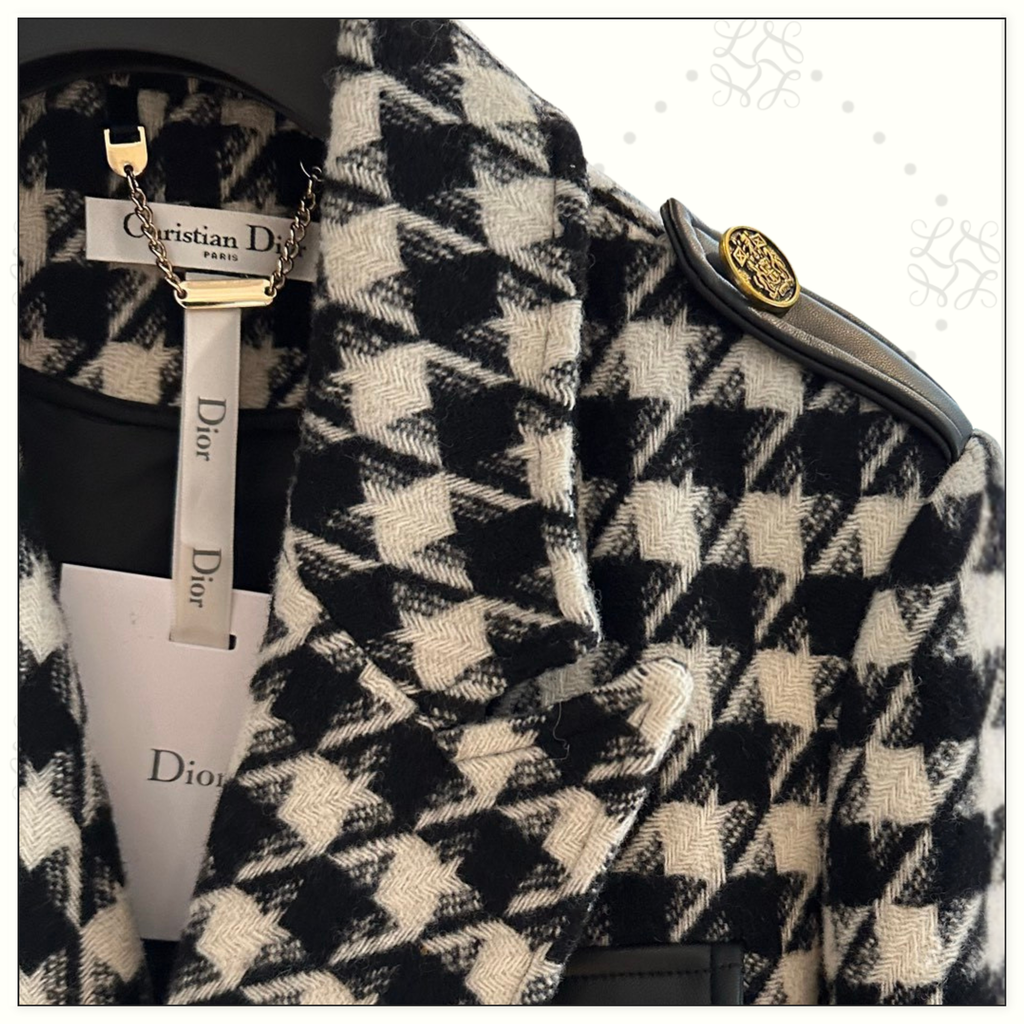 WOOL HOUNDSTOOTH COAT