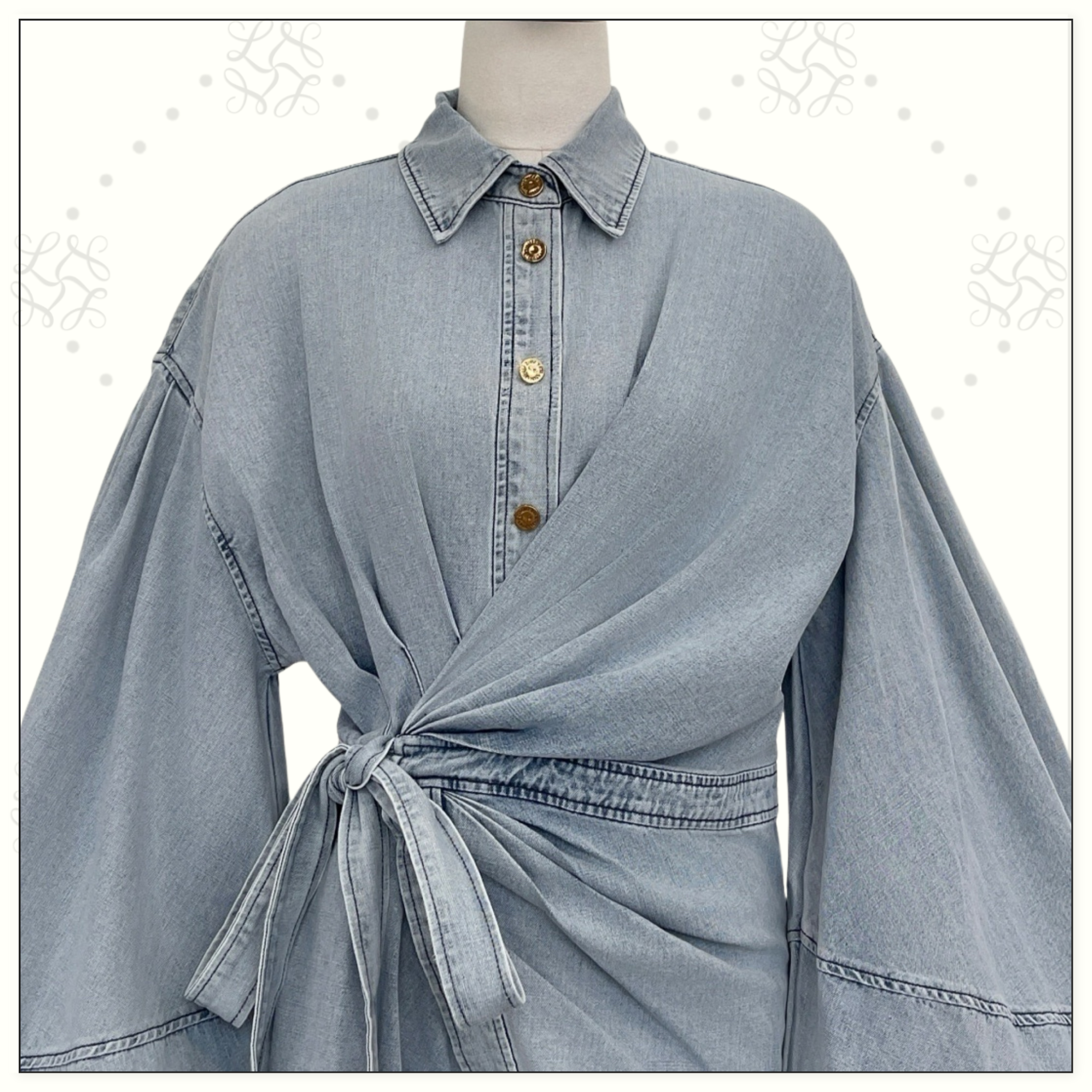 REBELLION DENIM WRAP MINI