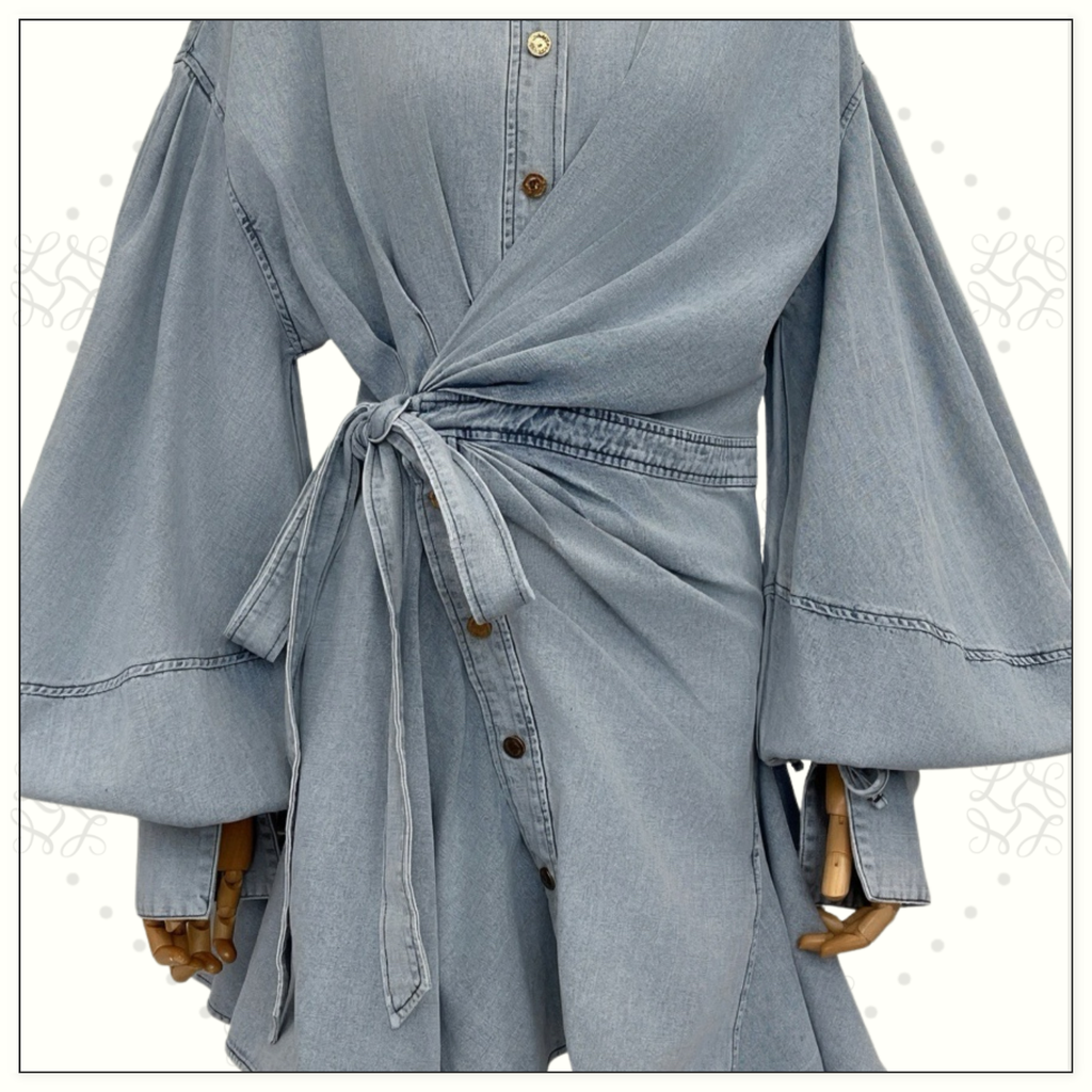 REBELLION DENIM WRAP MINI